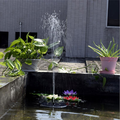 Fuente Solar Flotante de Mercurio para Jardín Miniatura - Image 29