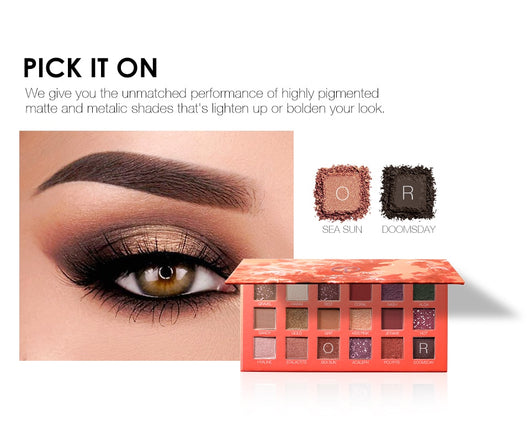 Paleta de Sombras Mate 18 Colores Portátil - Tonos Leche y Té - Image 11