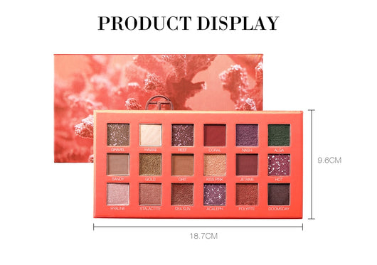 Paleta de Sombras Mate 18 Colores Portátil - Tonos Leche y Té - Image 14