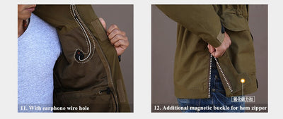 Chaqueta Táctica M65 Estilo Militar Casual Impermeable - Image 18