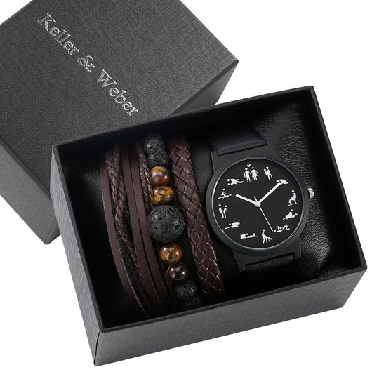 Conjunto de Regalo Reloj de Moda para Hombre con Pulsera Cuarzo - Image 7