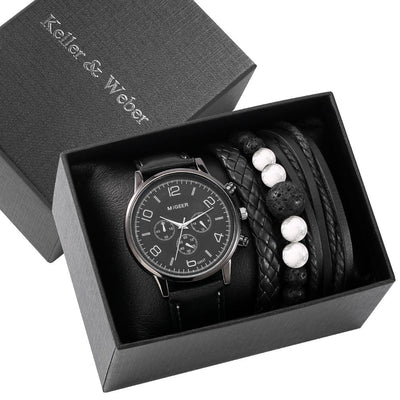 Conjunto de Regalo Reloj de Moda para Hombre con Pulsera Cuarzo - Image 12