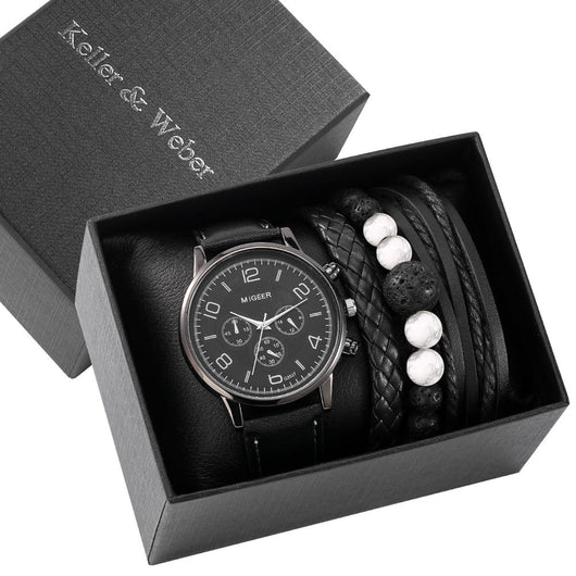 Conjunto de Regalo Reloj de Moda para Hombre con Pulsera Cuarzo - Image 12