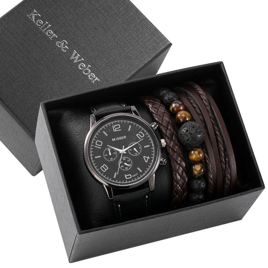 Conjunto de Regalo Reloj de Moda para Hombre con Pulsera Cuarzo - Image 13