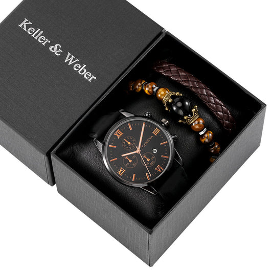 Conjunto de Regalo Reloj de Moda para Hombre con Pulsera Cuarzo - Image 16