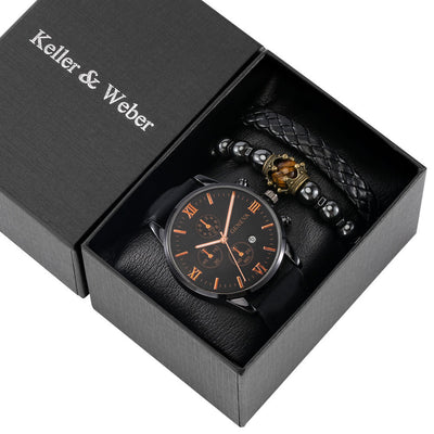 Conjunto de Regalo Reloj de Moda para Hombre con Pulsera Cuarzo - Image 18