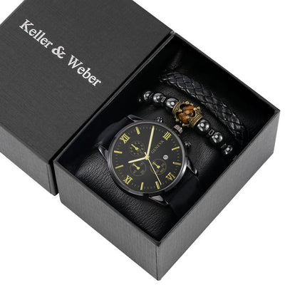 Conjunto de Regalo Reloj de Moda para Hombre con Pulsera Cuarzo - Image 19