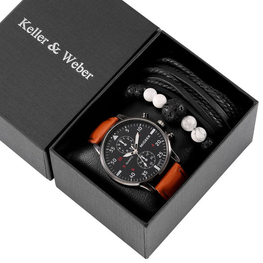Conjunto de Regalo Reloj de Moda para Hombre con Pulsera Cuarzo - Image 22