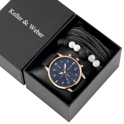 Conjunto de Regalo Reloj de Moda para Hombre con Pulsera Cuarzo - Image 23