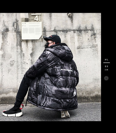 Chaqueta de Algodón con Estampado Camuflaje - Image 8
