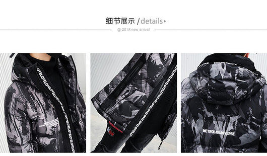 Chaqueta de Algodón con Estampado Camuflaje - Image 16