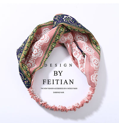 Diadema de Chifón Floral con Nudo Cruzado - Image 24