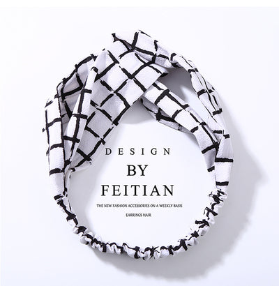 Diadema de Chifón Floral con Nudo Cruzado - Image 30