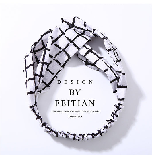 Diadema de Chifón Floral con Nudo Cruzado - Image 30