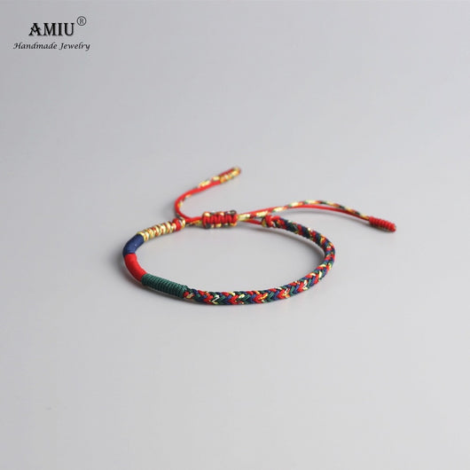 Pulsera de Cuerda Anudada con Amuleto - Unisex Verde - Image 6