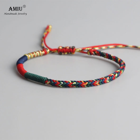 Pulsera de Cuerda Anudada con Amuleto - Unisex Verde - Image 7