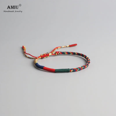Pulsera de Cuerda Anudada con Amuleto - Unisex Verde - Image 8
