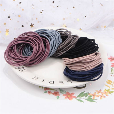 Pack de 100 Elásticos para Cabello de 2mm - Base Resistente y Flexible - Image 5