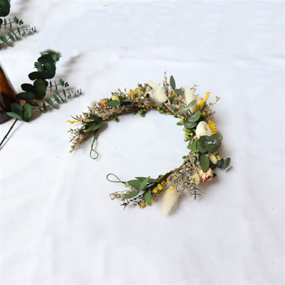 Corona de flores secas para novia - Image 11