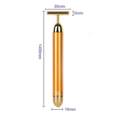 Rodillo Facial de Oro 24K con Vibración - Masajeador Lifting Antiedad - Image 7