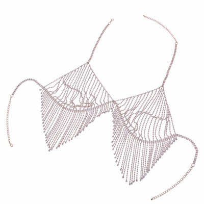 Bikini con Cadena de Cristales y Flecos - Image 12