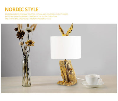 Lámpara de Mesa Conejo para Dormitorio - Iluminación Decorativa Moderna - Image 14