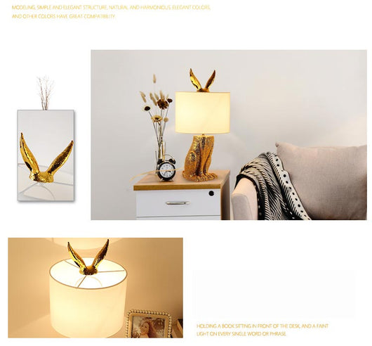 Lámpara de Mesa Conejo para Dormitorio - Iluminación Decorativa Moderna - Image 15