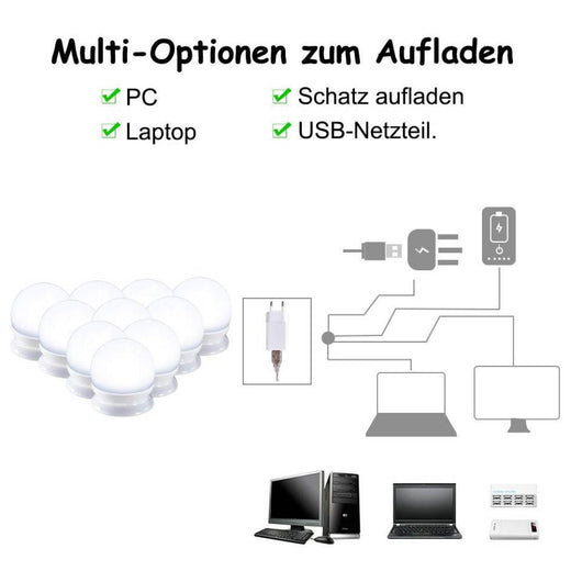 Set de Bombilla LED de Relleno USB para Belleza - Image 8