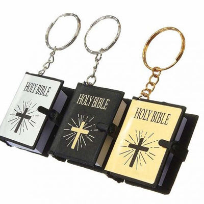 Mini Biblia Inglesa Llavero de Papel Real - Joyería Cristiana Portátil - Image 23