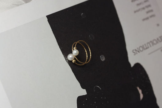 Anillo de Perla de Agua Dulce en Oro 14K Hada Delicada - Image 16
