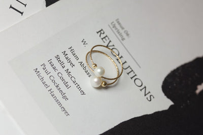 Anillo de Perla de Agua Dulce en Oro 14K Hada Delicada - Image 17