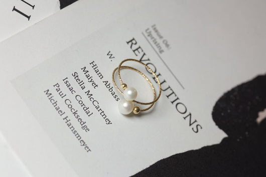 Anillo de Perla de Agua Dulce en Oro 14K Hada Delicada - Image 17