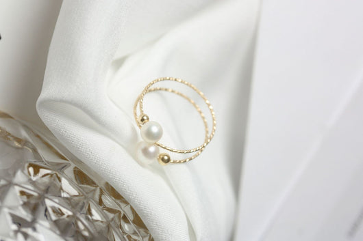 Anillo de Perla de Agua Dulce en Oro 14K Hada Delicada - Image 18