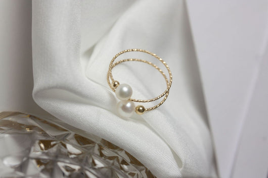 Anillo de Perla de Agua Dulce en Oro 14K Hada Delicada - Image 19