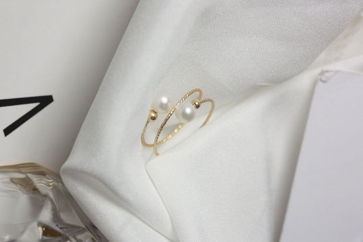 Anillo de Perla de Agua Dulce en Oro 14K Hada Delicada - Image 20