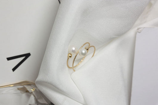 Anillo de Perla de Agua Dulce en Oro 14K Hada Delicada - Image 21