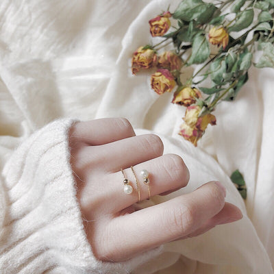 Anillo de Perla de Agua Dulce en Oro 14K Hada Delicada - Image 22