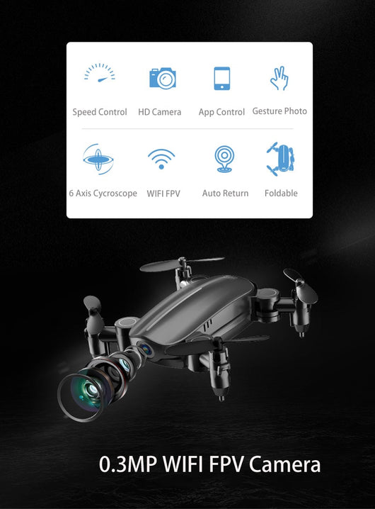 Dron Mini T10 Plegable con Cámara WiFi FPV - Quadcóptero de Bolsillo con Modo Autónomo - Image 10