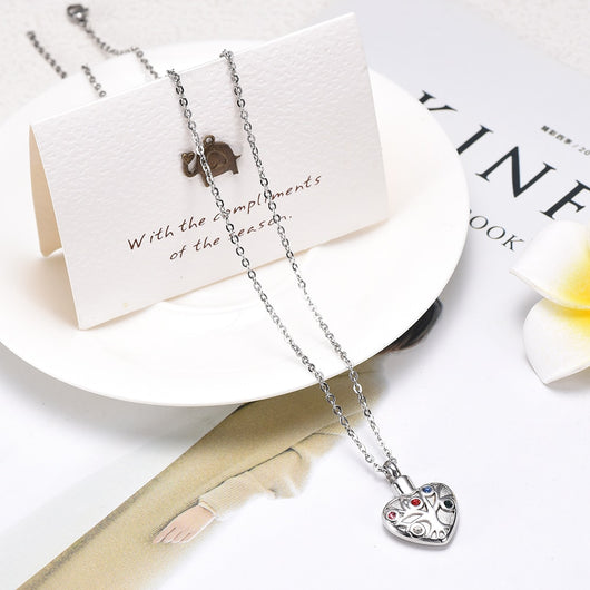 Dije Colgante de Diamante en Forma de Corazón - Image 6