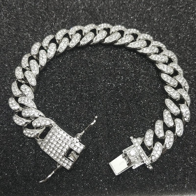 Pulsera Cadena Cubana de Acero Titanio para Hombre - Image 14
