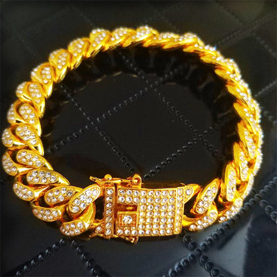 Pulsera Cadena Cubana de Acero Titanio para Hombre - Image 15