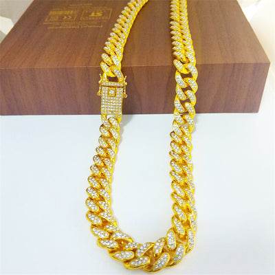 Pulsera Cadena Cubana de Acero Titanio para Hombre - Image 18