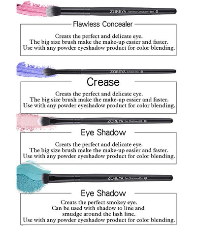 Set Profesional de 15 Brochas de Maquillaje ZOREYA - Image 15