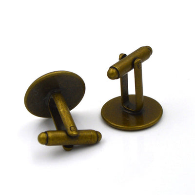 Gemelos de Plata Botón de Poder - Aleación de Metal Premium para Hombre - Image 5