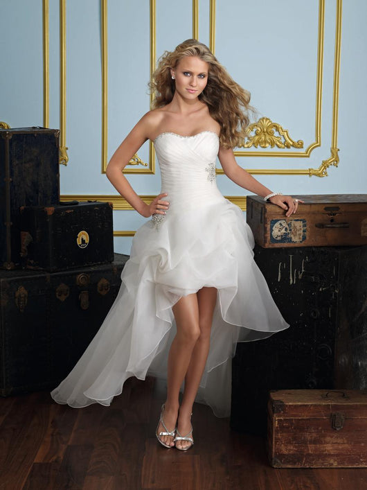Vestido de Novia Convertible Elegante - Tubo Corto y Largo Estilo Europeo - Image 5