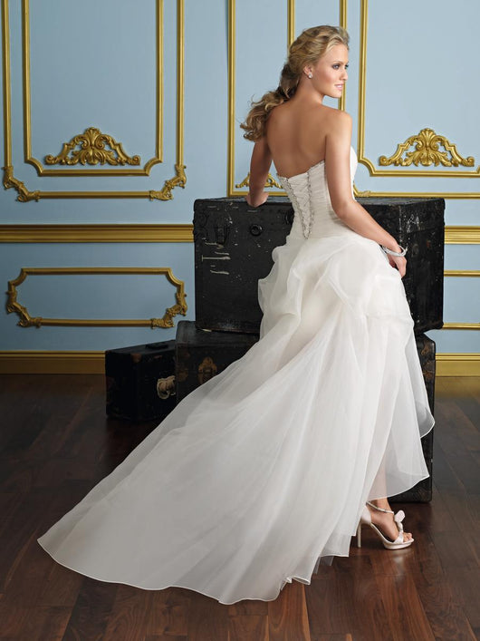 Vestido de Novia Convertible Elegante - Tubo Corto y Largo Estilo Europeo - Image 6