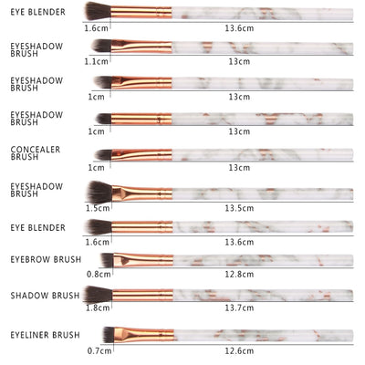 Set de 10 Brochas de Maquillaje Profesional Multifunción - Image 5