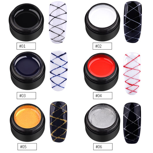 Gel de Uñas Elástico para Diseños Spider y Arte Creativo - Image 13