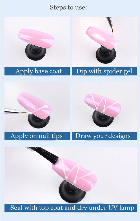 Gel de Uñas Elástico para Diseños Spider y Arte Creativo - Image 14