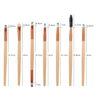 Set de 15 Brochas de Maquillaje Champagne Premium - Image 11